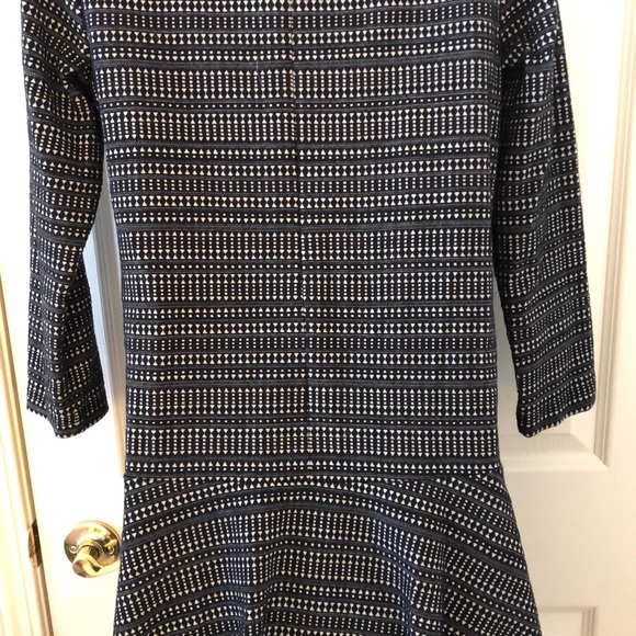 Black + Cream Drop Waist Flounce Dress - Picture 13 of 16